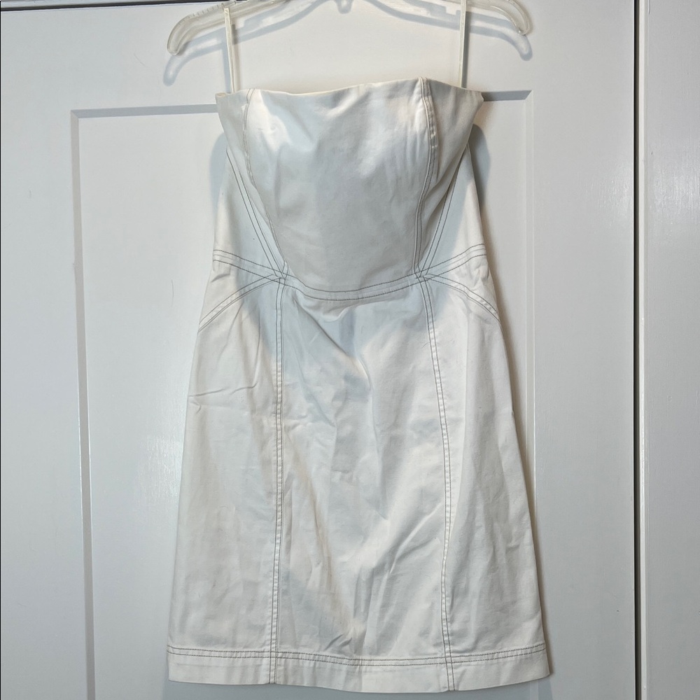 RACHEL Roy Strapless White Dress size 6.
